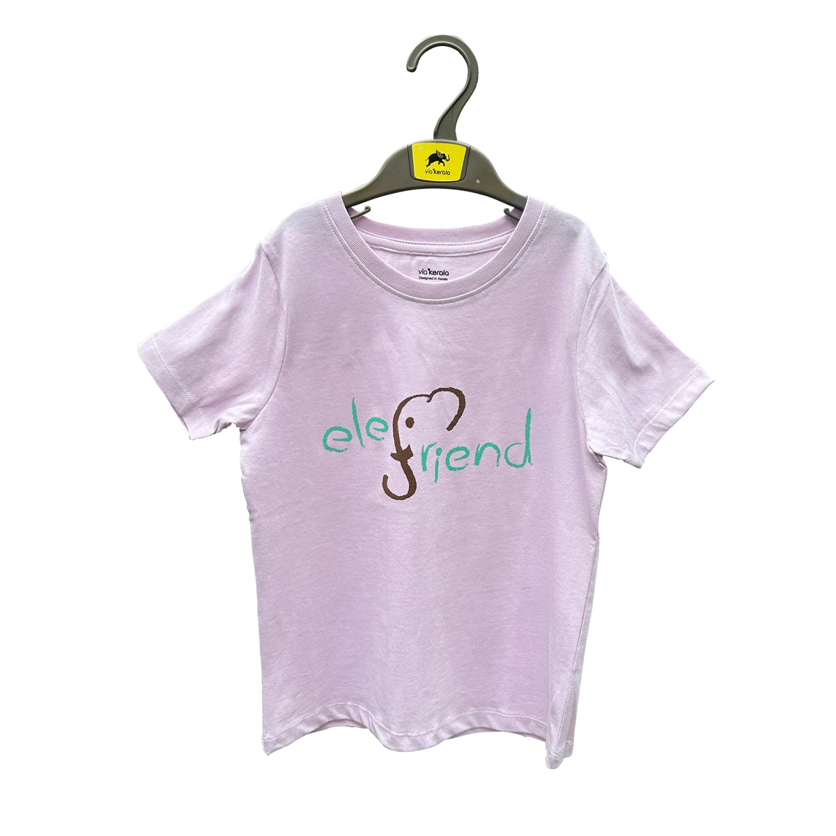 Elefriend — Kids T-shirt (Lilac & Light Green)