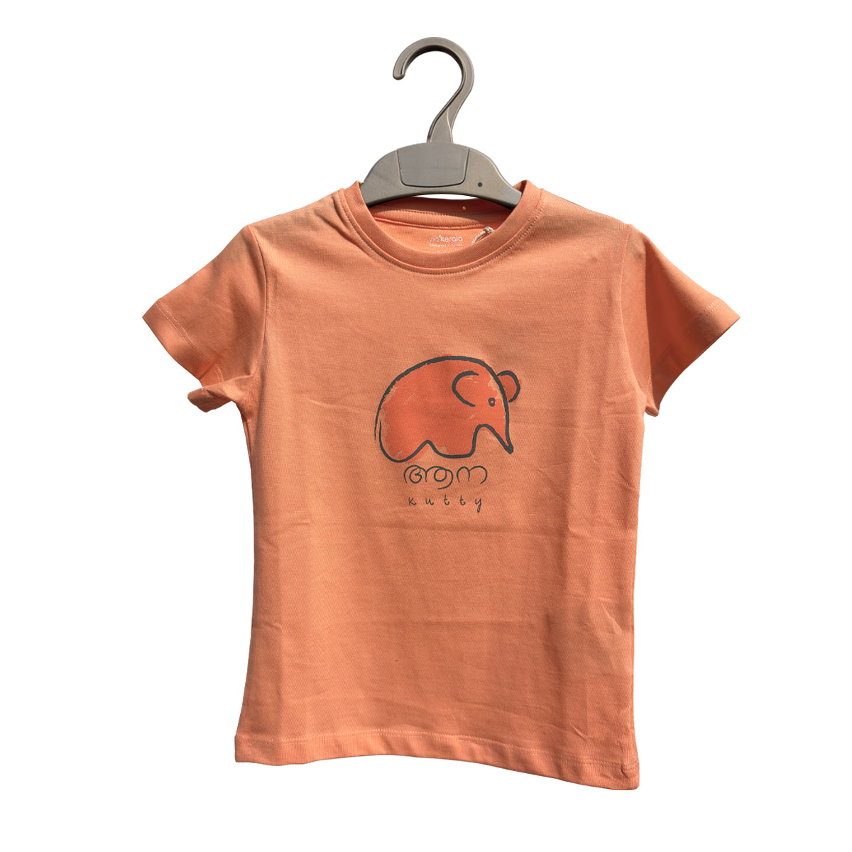 Aanakutty/Elephant Kutty — Kids T-shirt (Beige)