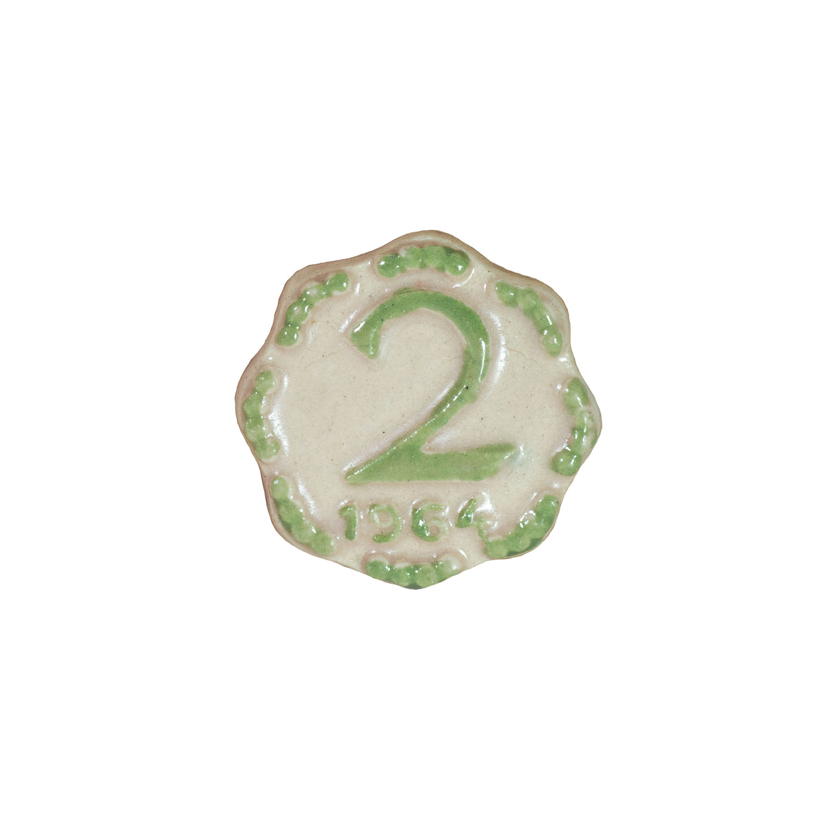 2 Paisa - Ceramic Vintage Handmade Coins