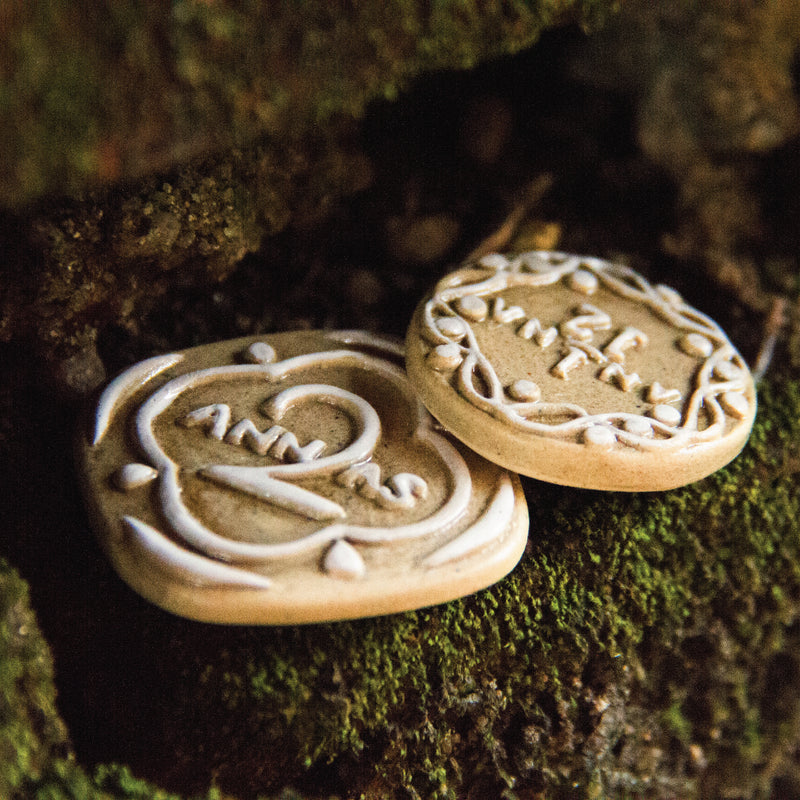 Vintage Two Anna - Ceramic Coins