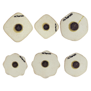 Set of 6 Ceramic Vintage Handmade Coins - Fridge Magnet