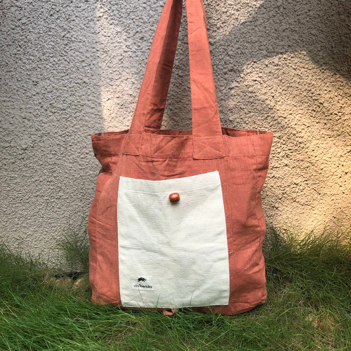 Cotton Kavi with Canvas - Folding Bag