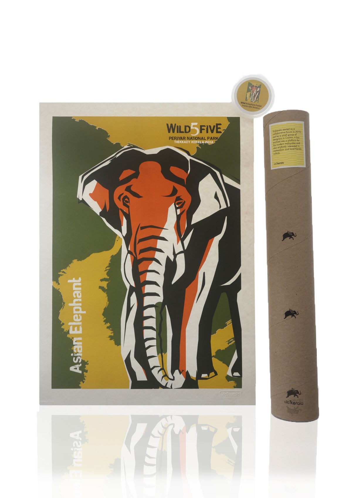 Wild Five Poster- ELEPHANT