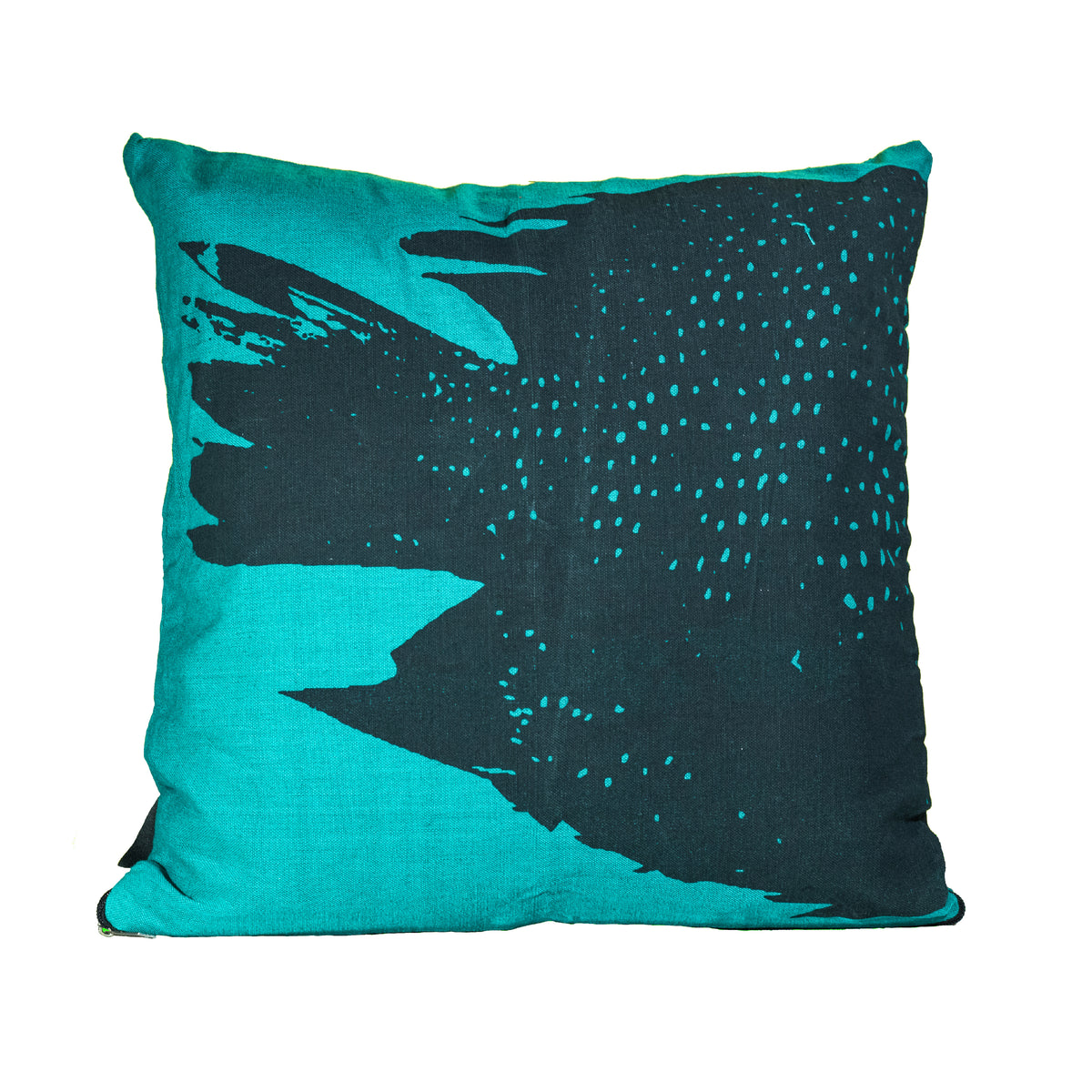 Heads or Tails — Fish Cushion Cover (Marine Green)