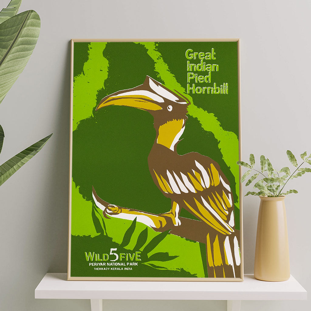 Wild Five Poster- HORNBILL